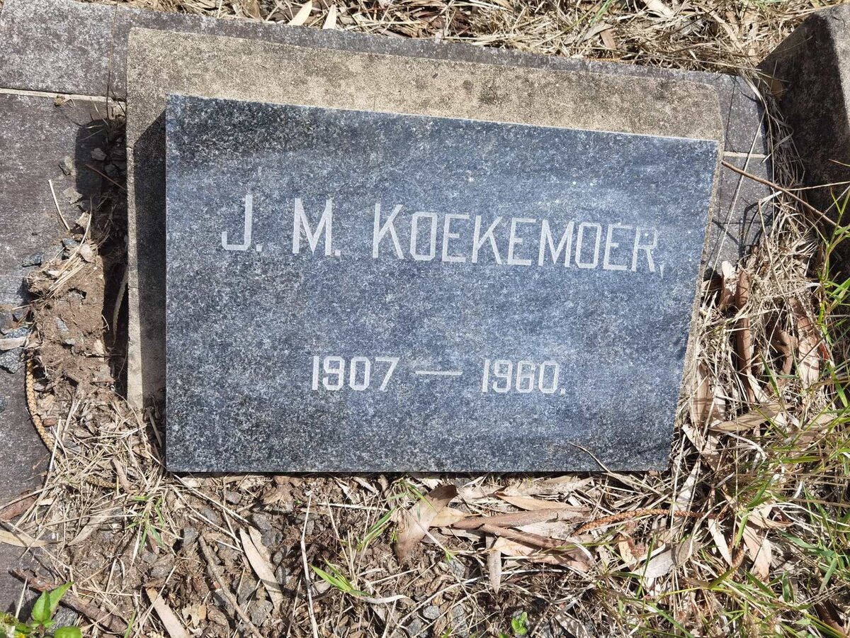 KOEKEMOER J.M. 1907-1960
