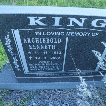 KING Archiebold Kenneth 1932-2009