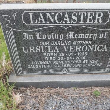 LANCASTER Ursula Veronica 1936-2014