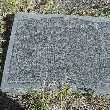 LEVEY Julia Mary nee BARDON 1942-1984