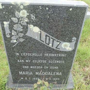 LOTZ Maria Magdalena 1935-1980