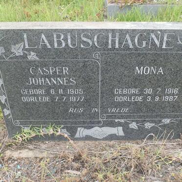 LABUSCHAGNE Casper Johannes 1905-1977 &amp; Mona 1916-1987