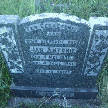 LOTTER Jan Antonie 1870-1951