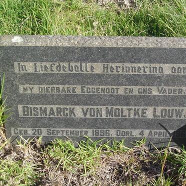 LOUW Bismarck Von Moltke 1896-1964