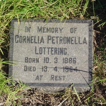LOTTERING Cornelia Petronella 1886-1964