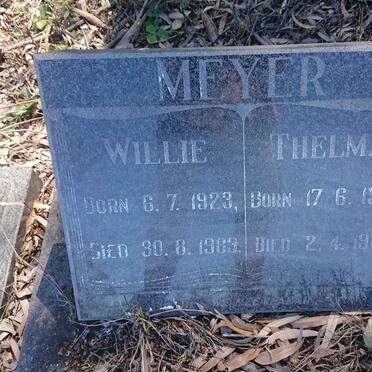 MEYER Willie 1923-1983 &amp; Thelma 1928-1985