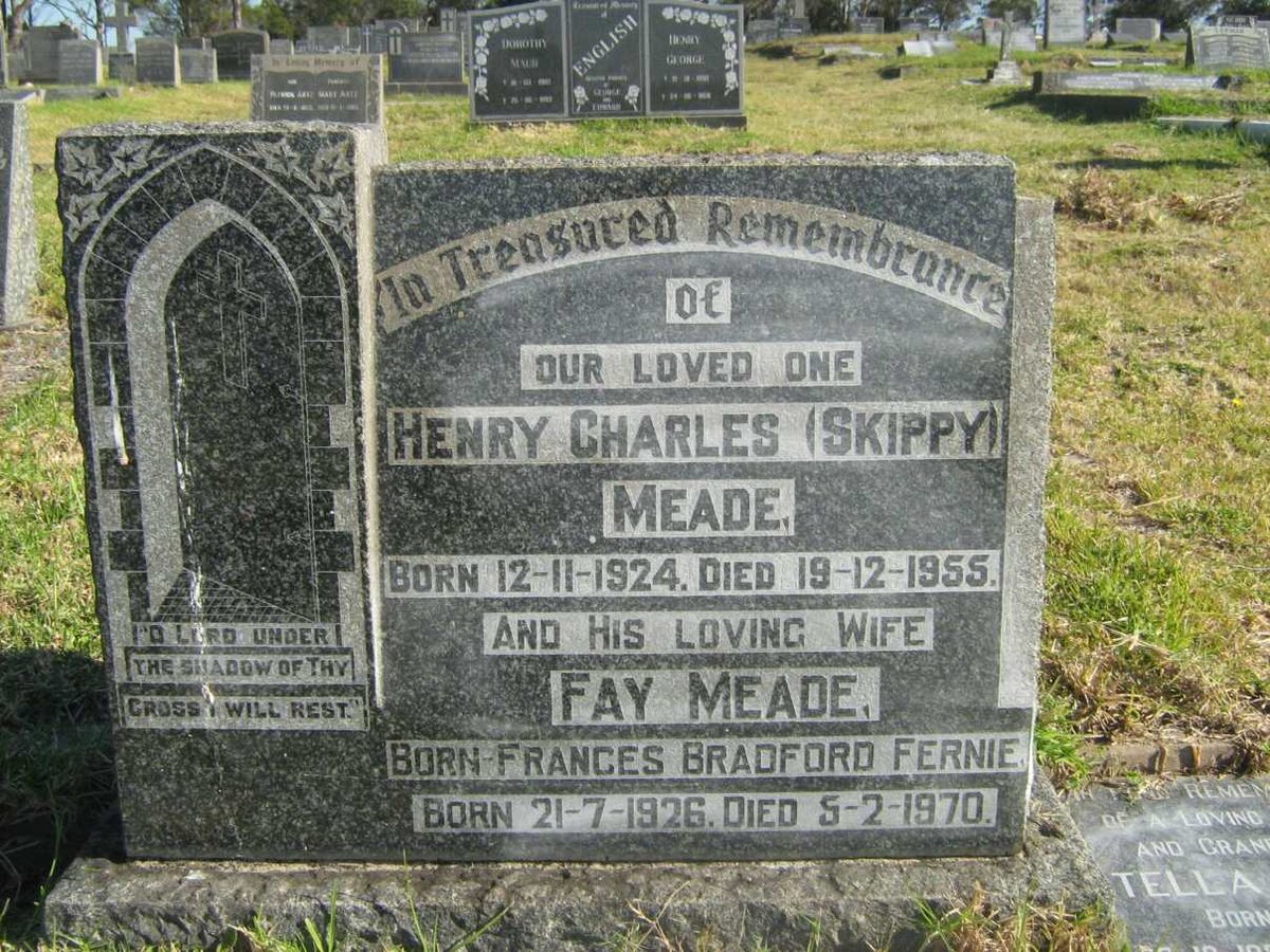 MEADE Henry Charles 1924-1955 Frances Bradford FERNIE 1926-1970