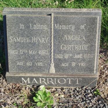 MARRIOTT Samuel Henry -1963 &amp; Angela Gertrude -1966