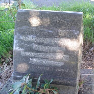 MARTIN Marjorie -1962