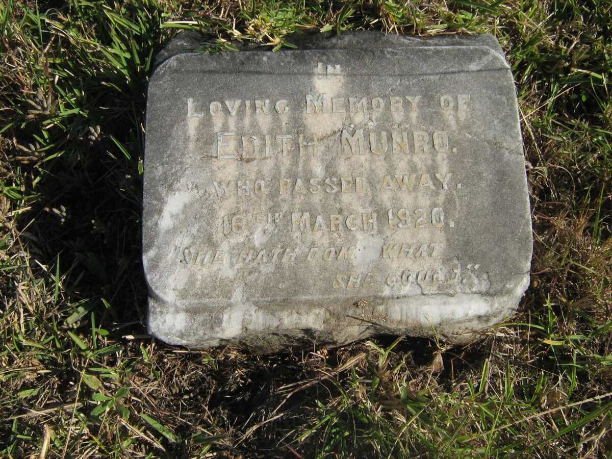 MUNRO Edith -1920