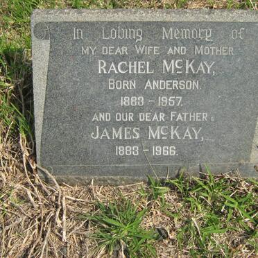 McKAY James 1883-1966 &amp; Rachel ANDERSON 1883-1957