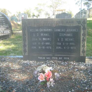 MERWE Cornelius Johannes Stephanus, v.d. 1885-1973 &amp; Helena Catharina De BRUIN 1895-1970
