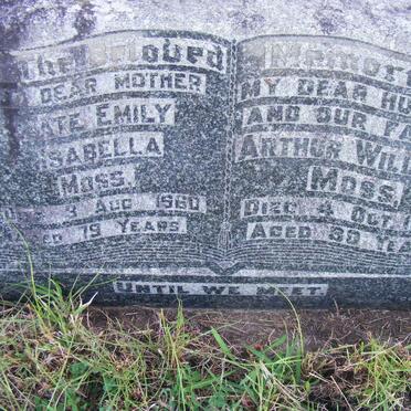 MOSS Arthur Williams -1948 &amp; Kate Emily Isabella -1960