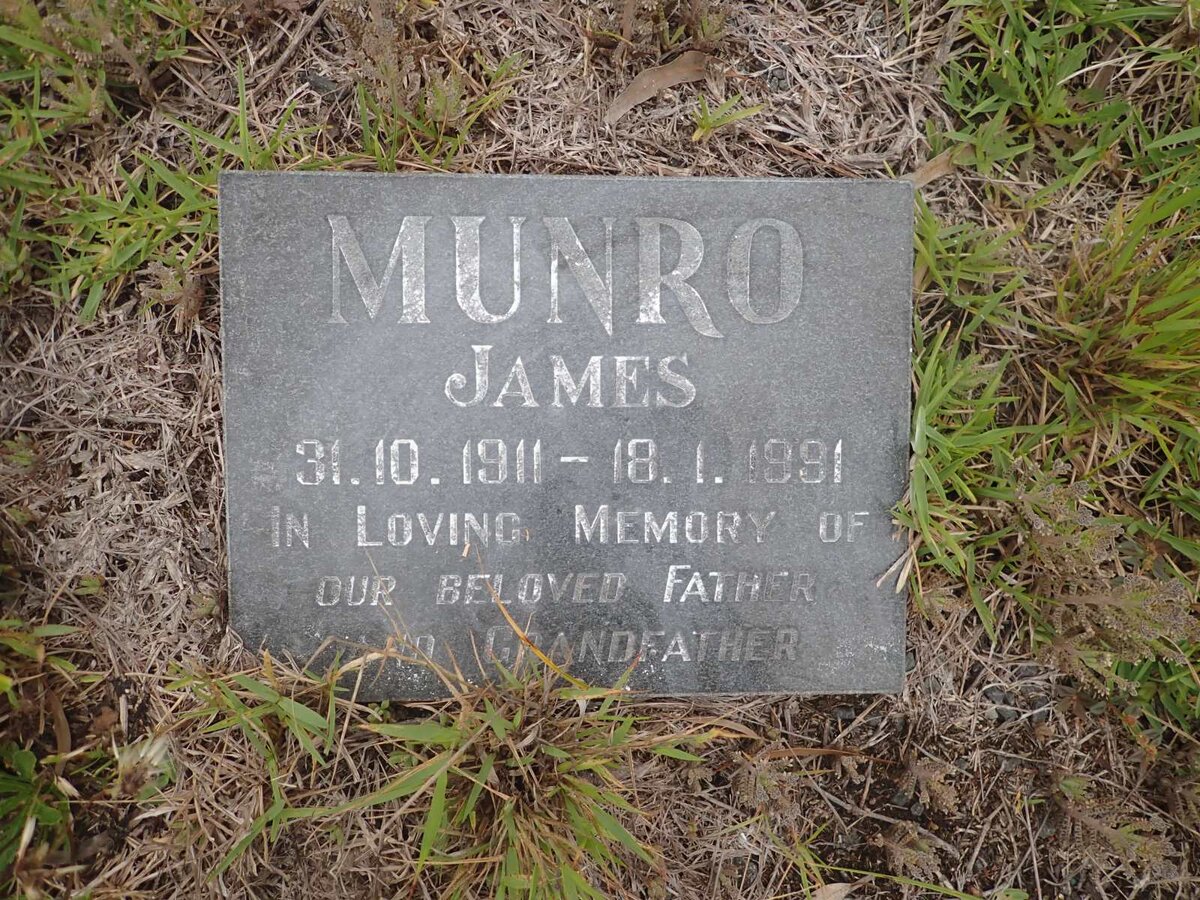 MUNRO James 1911-1991