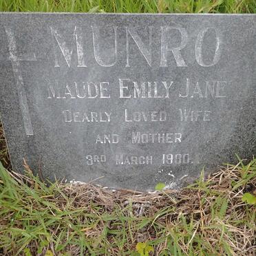 MUNRO Maude Emily Jane -1980