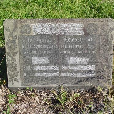 MANTHE Eric 1893-1963 &amp; Erma 1901-1974