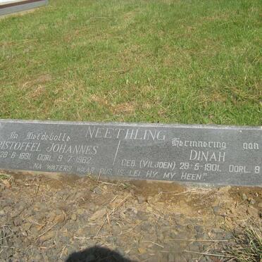 NEETHLING Christoffel Johannes 1891-1962 &amp; Dinah VILJOEN 1901-1941
