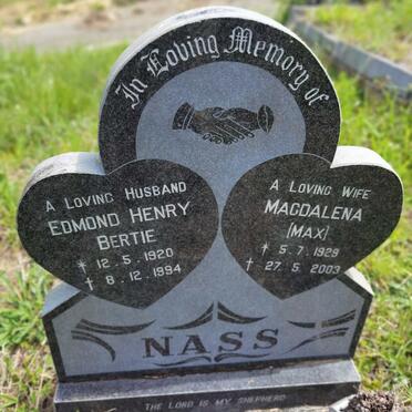 NASS Edmund Henry Bertie 1920-1994 & Magdalena 1929-2003 