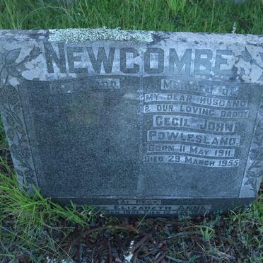 NEWCOMBE Cecil John Powesland 1911-1955 :: NEWCOMBE Elizabeth Anne 1951-1951