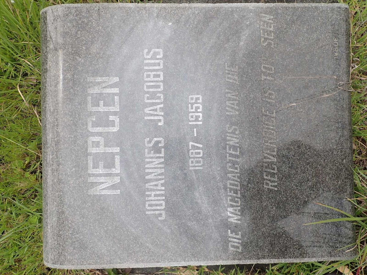 NEPGEN Johannes Jacobus 1887-1959