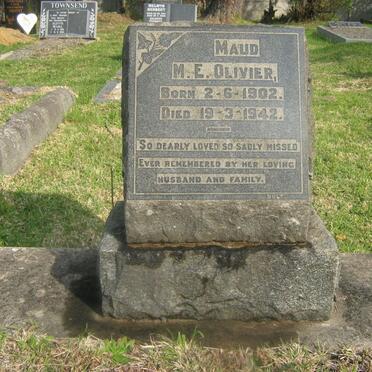 OLIVIER Maud M.E. 1902-1942