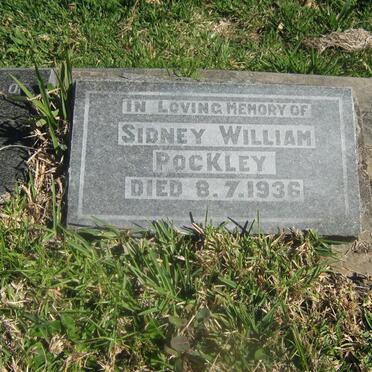 POCKLEY Sidney William -1936