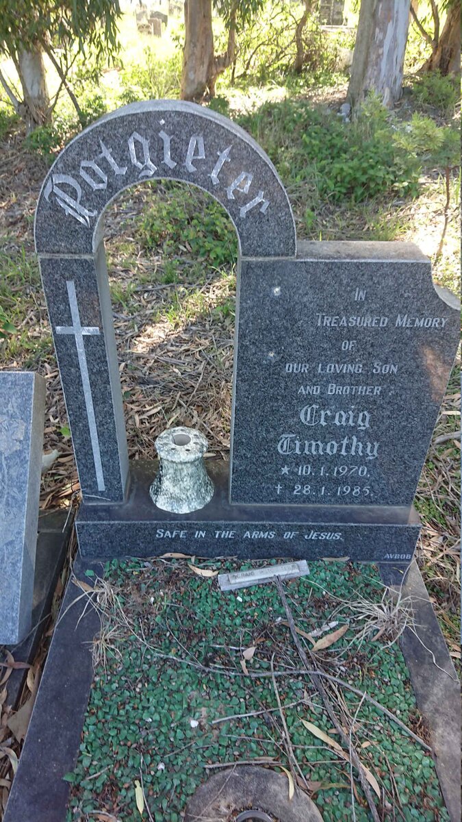 POTGIETER Craig Timothy 1970-1985