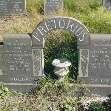 PRETORIUS Marthinus Wessel 1885-1965 &amp; Anna Catharina 1885-1965