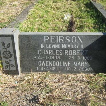 PEIRSON Charles Robert 1909-1987 &amp; Gwendoline Mary 1911-2000