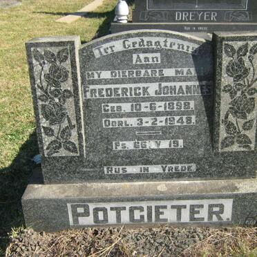 POTGIETER Frederick Johannes 1898-1948