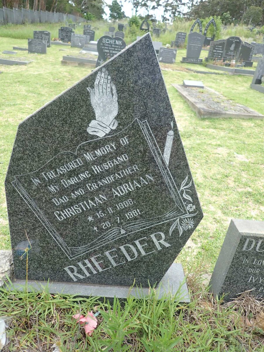 RHEEDER Christiaan Adriaan 1908-1981