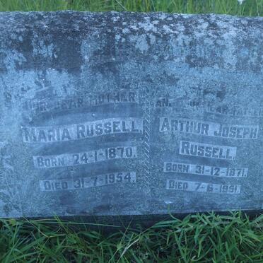 RUSSELL Arthur Joseph 1871-1951 &amp; Maria 1870-1954