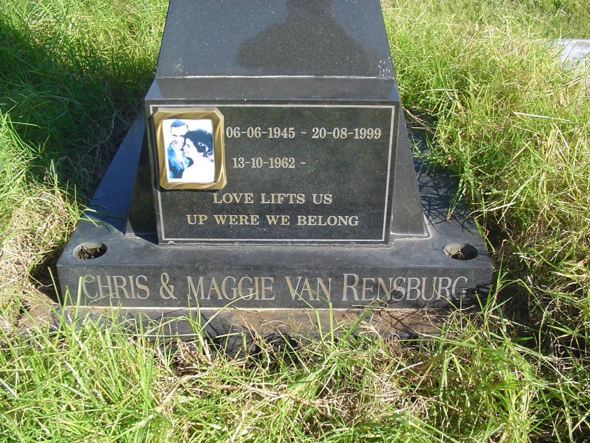 RENSBURG Chris, van 1945-1999 &amp; Maggie 1962-