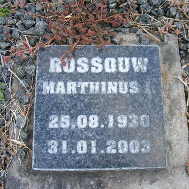 ROSSOUW Marthinus 1930-2003