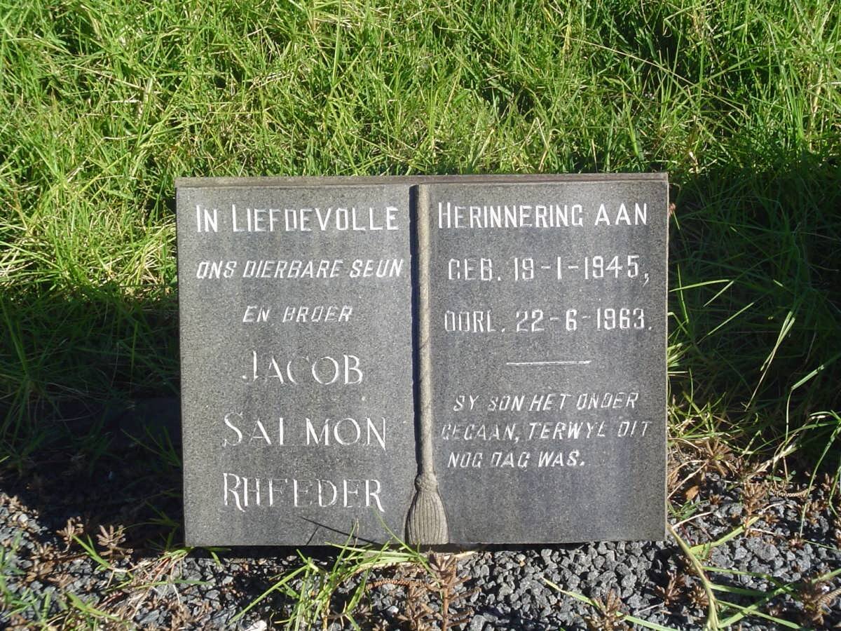 RHEEDER Jacob Salmon 1945-1963