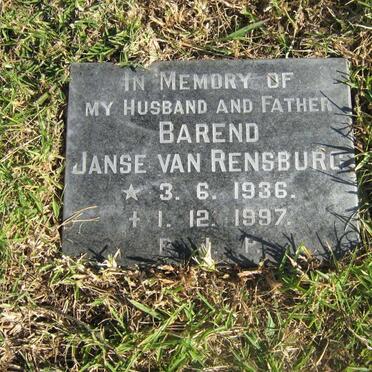 RENSBURG Barend, Janse van 1936-1997