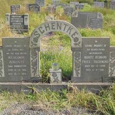 SCHENTKE Moritz Hermann Fritz Sigismund 1898-1981 &amp; Wilhelmine Auguste BURMEISTER 1900-1964