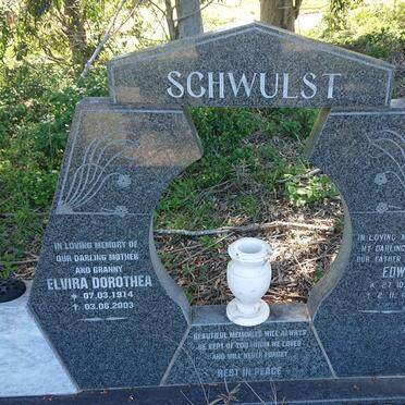 SCHWULST Edwin 1912-1984 &amp; Elvira Dorothea 1914-2003