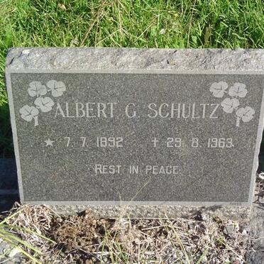 SCHULTZ Albert G. 1892-1963