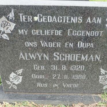 SCHOEMAN Alwyn 1920-1980