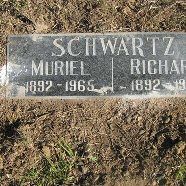 SCHWARTZ Richard 1892-1945 &amp; Muriel 1892-1965