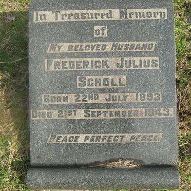 SCHOLL Frederick Julius 1893-1943