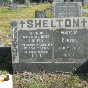 SHELTON Louisa -1969 :: SHELTON Bertha 1980