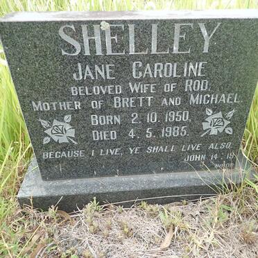 SHELLEY Jane Caroline 1950-1985