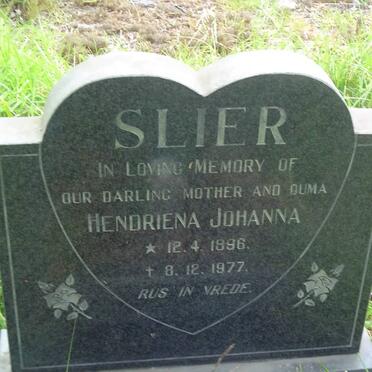 SLIER Hendriena Johanna 1896-1977