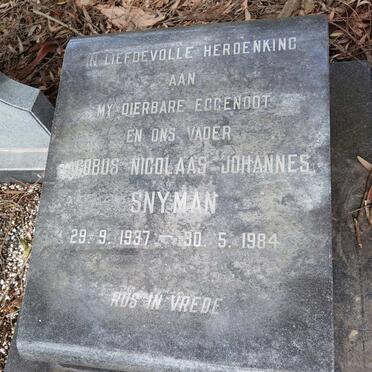 SNYMAN Jacobus Nicolaas Johannes 1937-1984