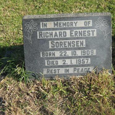 SORENSEN Richard Ernest 1909-1957