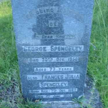 SPENCELEY George -1950 &amp; Frances Julia RICE 1882-1953