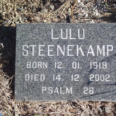STEENEKAMP Lulu 1919-2002