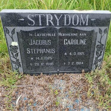 STRYDOM Jacobus Stephanus 1925-1980 &amp; Caroline 1921-1984